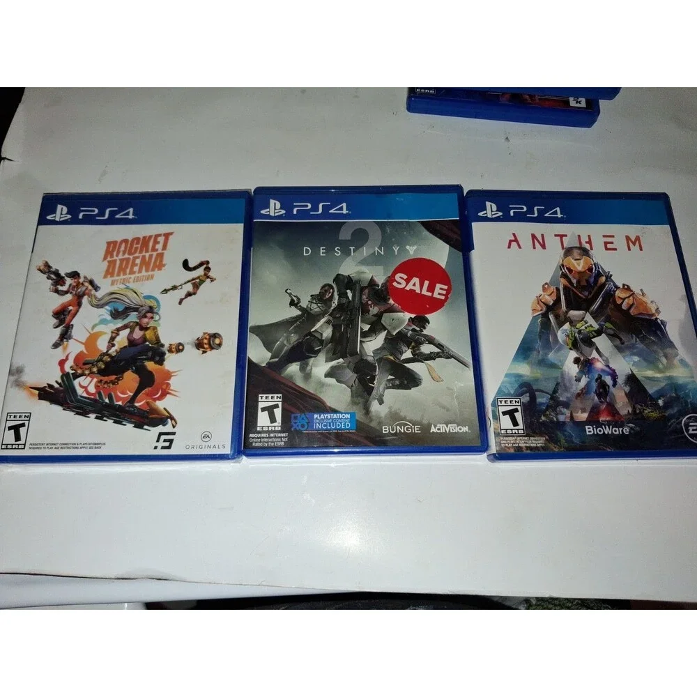 PS4 Game Lot Rocket Arena Mythic Edition Anthem Destiny 2 Bundle